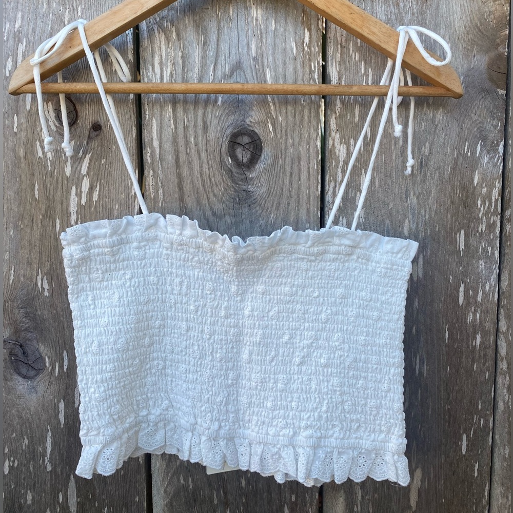 Ghanda White Boho Ruffle Camisole - Picture 3 of 9